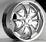 chrome rims, custom rims Type 723